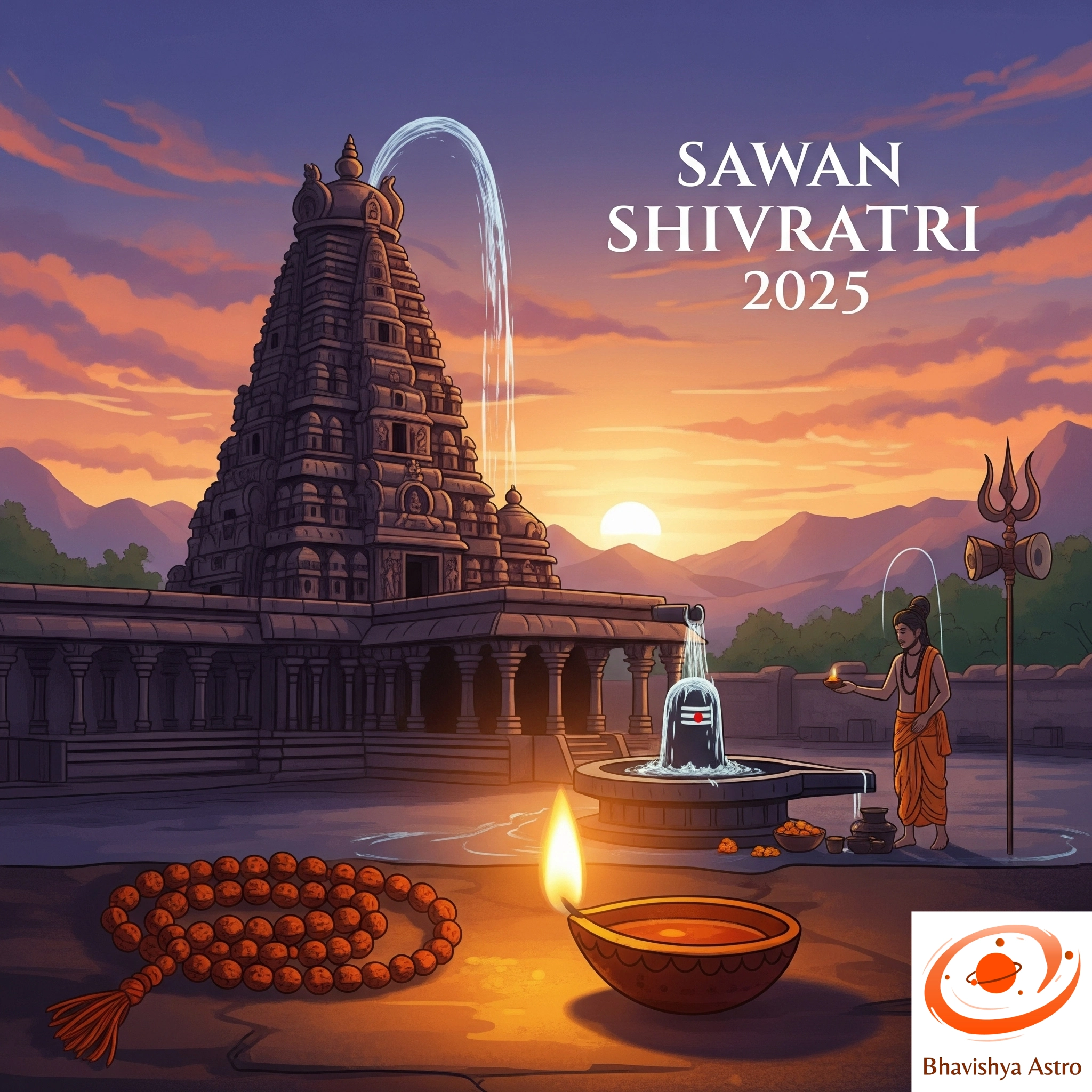 Sawan Shivratri 2025 Puja at 250+ years old Shree Panchmukhi Mahadev Temple, Khargone – Live Online Rituals by BhavishyaAstro