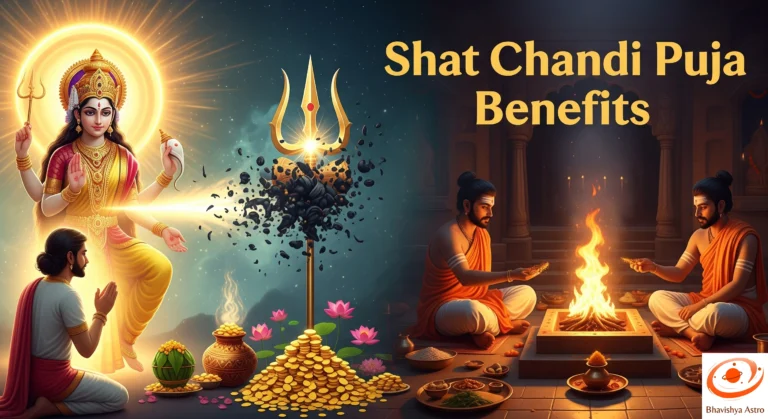 Shat Chandi Puja benefits for wealth, health, and protection with Maa Durga blessings