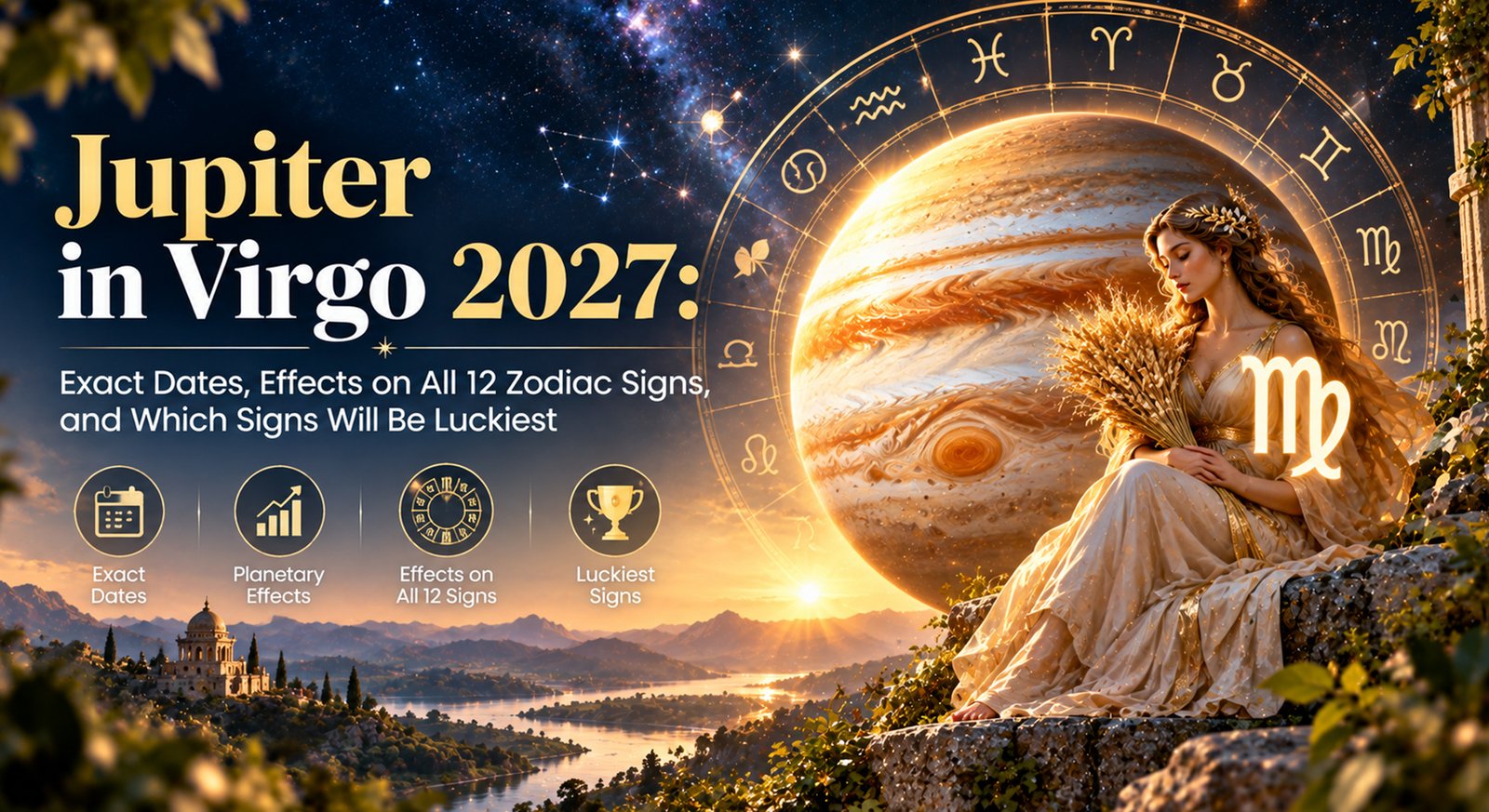 Jupiter in Virgo 2027: Exact Dates, Effects on All 12 Zodiac Signs, and Which Signs Will Be Luckiest