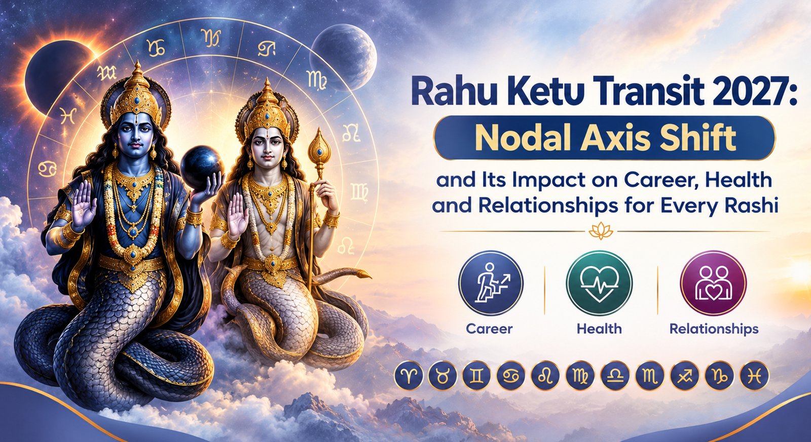 Rahu Ketu Transit 2027: Nodal Axis Shift and Its Impact on Career, Health and Relationships for Every Rashi