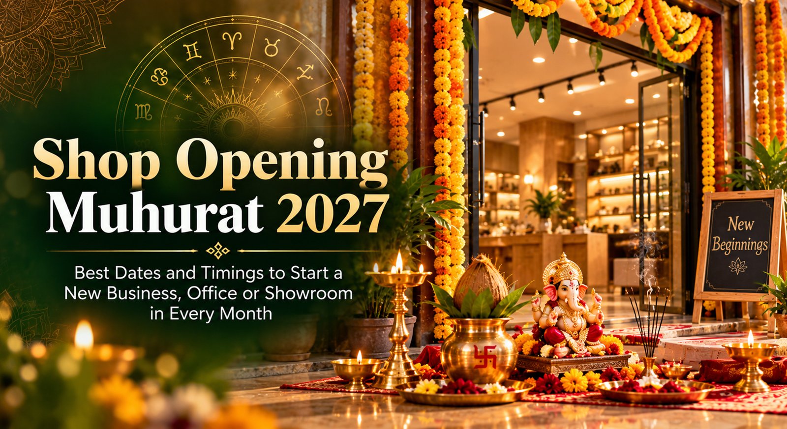 Shop Opening Muhurat 2027: Best Dates and Timings to Start a New Business, Office or Showroom in Every Month