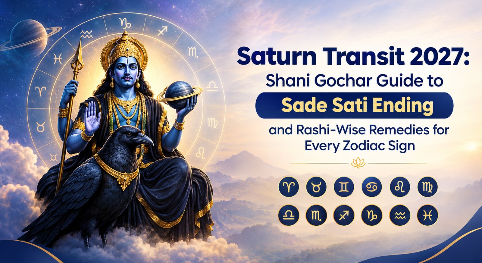 Saturn Transit 2027: Shani Gochar Guide to Sade Sati Ending and Rashi-Wise Remedies for Every Zodiac Sign